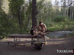 TOUGHLOVEX Karl fucks two ladies in the great outdoors