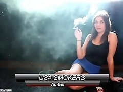 Amber loves to smoke cigarettes. She finds smoking very sexy.