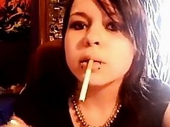 Elizabeth Douglas 3rd video on webcam tell about her smoking