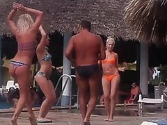 A russian girl annoys in Cuba