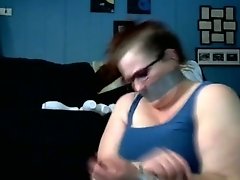 BBW woman wrap gagged and tied