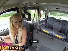 Female Fake Taxi Hot blonde breaks passengers cock during rough fucking