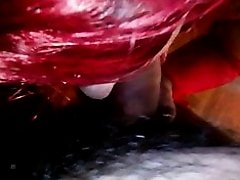 a slutty in red gives  deep blowjob to dick of daddy nikos