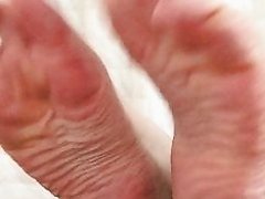 Beautiful White Feet Pink Soles and Toes 771