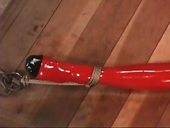 Emily tied spreadeagle and teased with a vibrator
