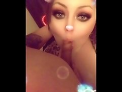 Bbw Sucking on Snapchat