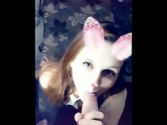 Young girl wants to suck cock and swallow.Snapchat.POV