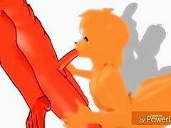 Scarlet squirrel  loves sex