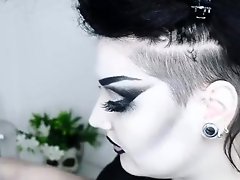 Very sexy gothic makeup
