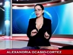 'Cassandra Cain as Alexandria Ocasio-Cortez in AOC's LIVE Handjob'