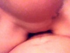 Cumshot on a pregnant girl