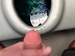 Public porta potty masturbation orgasm