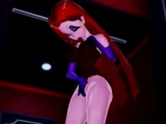 'Jessica Rabbit fingers her pussy in a hotel suite. Cartoon porn.'