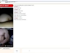 Omegle slut shows boobs and mouth