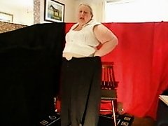 Aunty Jayne does a striptease