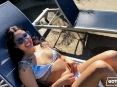 'GOTFILLED Slutty Cuban girl Vanessa Sky gets picked up and has her fuck hole pounded hard by a big dick'