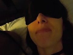 Face fuking my tied up milf wife