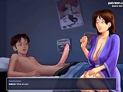 Wild milf sex in bed MY SEXIEST GAMEPLAY MOMENTS SUMMERTIME SAGA[V0.18]#11