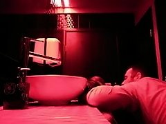 Rough sex on club bathroom