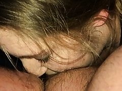 pussy fingered eating cock sprayed in the mouth and cum kiss