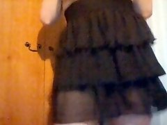 Black Skirt Tease