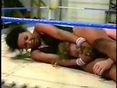 Interracial wrestling catfight black vs white