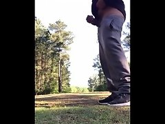 Public dick flashing at golf course