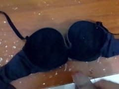 Cumshot on Michelle's Bra 2