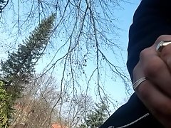 jerking of and cumming in public at a big graveyard