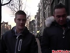 Fat Amsterdam hooker cockriding tourist