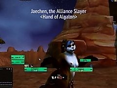 WoW Pandaren jerkbaits like a proper slut