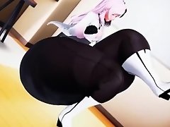 Belly And Booty Inflation (MMD) With Sexy Silly Gooey SFX 11