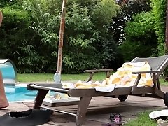 Blonde Bikini Babes’ Poolside Pussy Licking and Titty Play