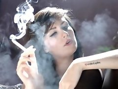 Charlotte Rose - Smoking in Nylons