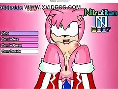 Sonic fuck Amy and pussy and ass