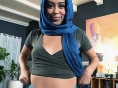'Hijab Hookup - Muslim Teen Sophia Leone Trespassed And Dominated By Her Neighbor To Teach Her A Lesson'