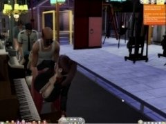 'The Sims 4:6 people playing the piano for sex'