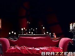 Hot Horror Hostess Gets Fucked By Big Cocks - Brazzers