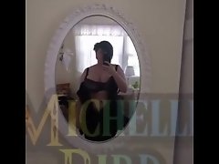 Huge Tits slut Lucian Michelle Bird plays in Mirror