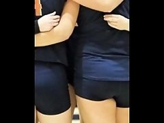 Tight Volleyball Spandex Shorts Ass